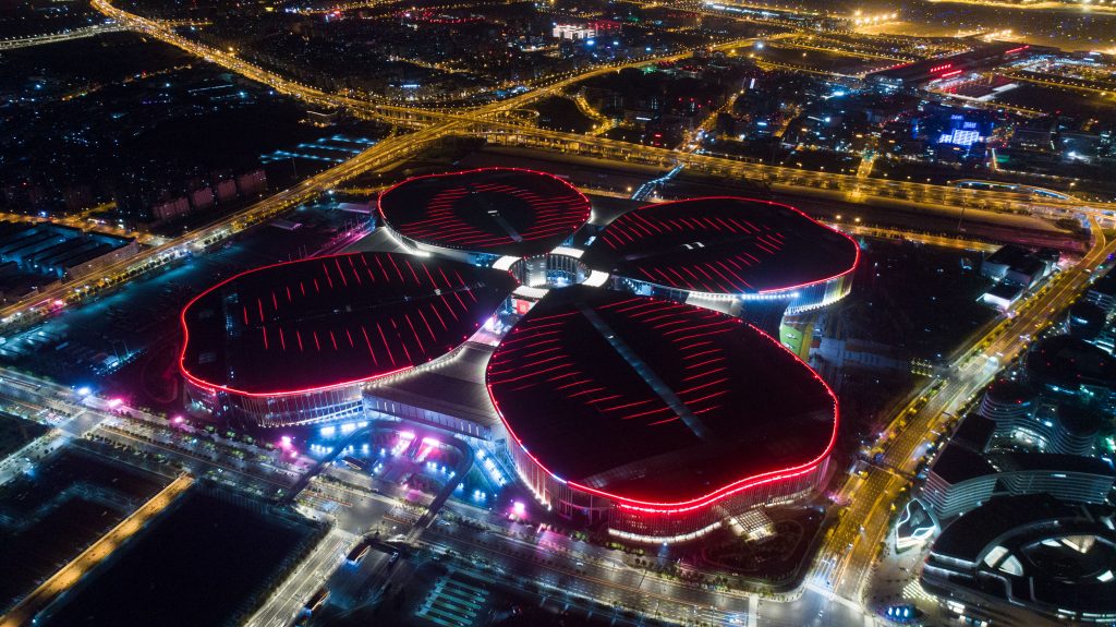 CIIE Expo center Shanghai Chine
