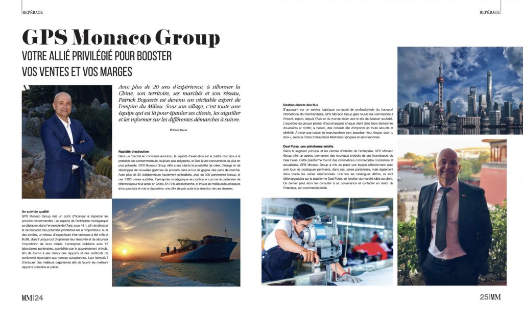Parution magazine Monaco Monsieur -Mai 2020